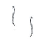 Minimalist Geometric Ear Cuff Cartilage Earrings 14K Gold Plated Sterling Silver - Image 3