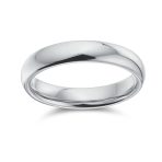 Unisex Classic Minimalist Dome Sterling Silver Ring for Couples Wedding Band - Image 8