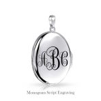 Vintage Style Cat Cameo Locket Necklace with Black Onyx Sterling Silver - Image 4