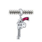 Western Dangle Toy-Gun-Charm Bead .925 Sterling Silver for European Bracelet - Image 2