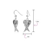 Amulet Feathered Heart Angel Wing Pendant Necklace Oxidized - Image 7