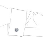 Twist Love Knot Braided Cable Ball Shirt Cufflink for Men Executive Gift - Image 3