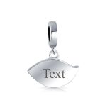 Personalized Blue Evil Eye Dangle Charm Bead Crystal Amulet for Bracelet - Image 3