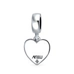 Heart Pride Gay Rights Dangle Charm Bead .925 Sterling Silver Fits European Bracelet - Image 3