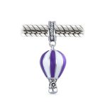Vacation Travel Crystal Hot Air Balloon Dangle Charm Bead for European Bracelet - Image 2