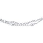 Simple Minimalist Sterling Silver Anklet Ankle Bracelet with Oval Beads 9 Inch - Image 3