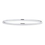 Plain Simple Bangle Bracelet Set 2-3MM Round Square Edges