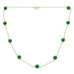 Bridal Tin Cup Freshwater Cultured Pearl Chain Station Necklace Sterling Silver