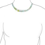 Classic Multi-Color Gemstone Bead Strand Necklace with Toggle Clasp 16-20 Inch - Image 5