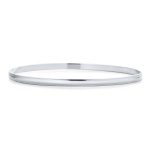 Plain Simple Bangle Bracelet Set 2-3MM Round Square Edges