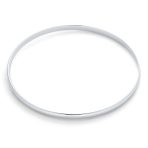 Plain Simple Bangle Bracelet Set 2-3MM Round Square Edges - Image 3