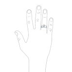 Simple Polished Titanium Wedding Band Ring Beveled Edge Silver Tone Comfort Fit - Image 2