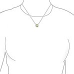 Silver Bezel-Set Round CZ Solitaire Pendant Necklace 2ct - Image 3