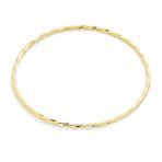 Set of 3 Simple Thin Twist Stacking Bangle Round 2.5MM - Image 3