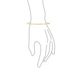 Simple Tri-Color Twist Bangle Bracelet Rose Gold & Silver Plated Stacking Style - Image 5