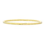 Simple Tri-Color Twist Bangle Bracelet Rose Gold & Silver Plated Stacking Style - Image 2