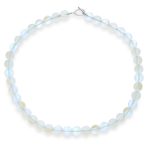 Classic Transcalent Created Moonstone Round 10MM Ball Bead Strand Necklace 16 Inch