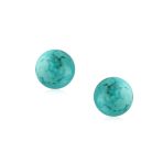 8MM Natural Gemstone Drop Ball Earrings Silver Birthstone - Image 17