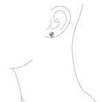 Luck of the Irish CZ Stud Earrings: Celtic Shamrock Green Clover Charm - Image 2