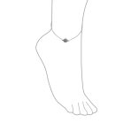 Knotwork Celtic Love Knot Anklet Ankle Bracelet .925 Sterling Silver Adjustable - Image 3