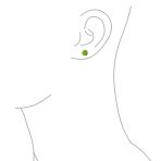 Round Brilliant Cut CZ Stud Earrings Screw Back Rose Gold Sterling Silver 5-9 MM - Image 23