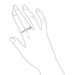Trendy Cubic Zirconia Snake Statement Two Finger Ring Sterling Silver - Image 3