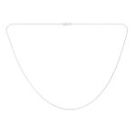 Simple 020 Gauge 8-Sided Snake Chain Necklace Sterling Silver Italy 14-24 Inch - Image 2