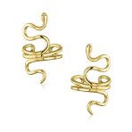 Reptile Climber Snake Ear Cuff Cartilage Earrings Non-Pierced Sterling Silver - Image 2