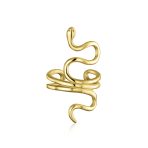 Reptile Climber Snake Ear Cuff Cartilage Earrings Non-Pierced Sterling Silver - Image 5