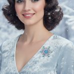Large Multi Ice Blue Snowflake Brooche Pin Crystal Holiday Party Rhodium Plated - Image 3