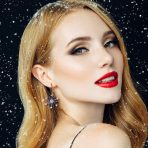 Winter White Ice Blue Snowflake Dangle Chandelier Earrings Cubic Zirconia Silver - Image 4