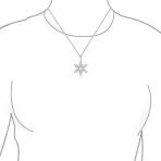 Winter Holiday Snowflake Pendant Necklace in Sterling Silver for Parties - Image 4