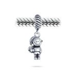 Cartoon Cheerleader Soccer Player Dangle Charm Bead Sterling Silver for Bracelet - Image 3