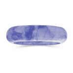 Good Luck Energy Smooth Stackable Natural Gemstone Jade Band Ring - Image 8