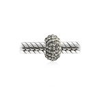 Set of 2 Solid Crystal Spacer Charm Bead Sterling Silver Core - Image 23
