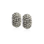 Set of 2 Solid Crystal Spacer Charm Bead Sterling Silver Core - Image 8