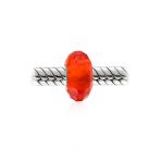 Set of 2 Translucent Murano Faceted Glass Charm Bead with Sterling Silver Core - Image 21