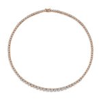 Classic Graduated CZ Cubic Zirconia Statement Tennis Necklace Silver Plated - Image 3
