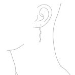 Geometric Wavy Zig Zag Thin Wire Dangle Earrings in  Sterling Silver - Image 2