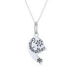 Split Heart Puzzle Pendant Necklace for Grandma & Granddaughter Sterling Silver - Image 2