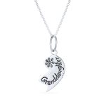 Split Heart Puzzle Pendant Necklace for Grandma & Granddaughter Sterling Silver - Image 3