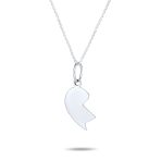 Split Heart Puzzle Pendant Necklace for Grandma & Granddaughter Sterling Silver - Image 5