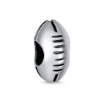 USA Rugby Sports Charm Bead Mom Sterling Silver for European Bracelet