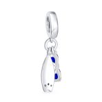 Fun Sports Blue CZ Sterling Silver Glass Charm Bead Travel & Beach Adventures - Image 2