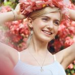 White Created Opal Hawaiian Plumeria Hawaiian Flower Bracelet .925 Sterling Silver - Image 5
