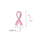 Prevention Pink Bow Ribbon Breast Cancer Survivor Brooche Pin Enamel Accessory - Image 4