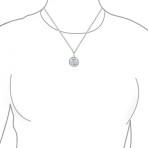 Embossed Boho Scroll Flower Sterling Silver Locket Necklace for Photos - Image 3