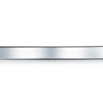 Plain Stackable Square Bangle Bracelet Polished Silver - Image 4