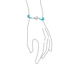 Stackable Navy Blue Lapis Lazuli Stretch Bracelet with Nautical Anchor Design - Image 6