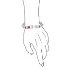 Medical ID Bracelet for Men - Marina Anchor Mariner Silver Tone Stainless Steel - Image 4